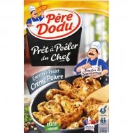 Plat cuisiné émincés poulet crème poivre Père Dodu