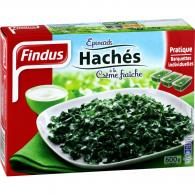 Légumes cuisinés épinards hachés crème Findus