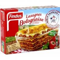 Plat cuisiné lasagnes bolognaise pur bœuf Findus