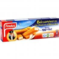 Poissons panés Colin Alaska 100% filet Findus