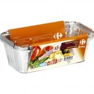 Barquettes aluminium profondes 1 l Carrefour