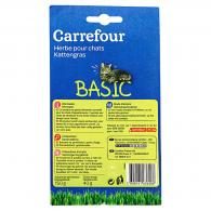 Herbe pour chats basic Carrefour