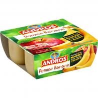 Compotes pomme banane Andros