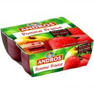 Compotes pomme fraise Andros