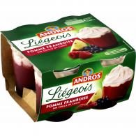 Dessert pomme framboise cassis Andros