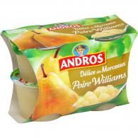 Desserts de fruits poire Williams morceaux Andros