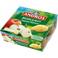 Dessert pomme nature avec morceaux Andros