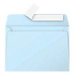 Enveloppes de correspondances Autocollante Bleu Sans Fenêtre Pollen C6 11,4 (H) x 16,2 (l) cm 120 g/m² – 20 / Paquet