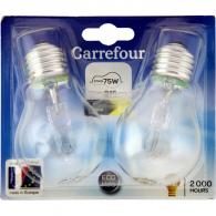 Ampoule halogène claire 57W E27 Carrefour