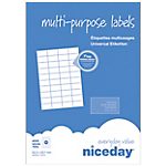 100 feuilles étiquettes adresses multifonctions – 52,5×29,7mm – 40 étiquettes par feuille A4 – 4000 étiquettes