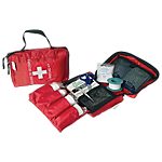 Trousse de secours souple N/A ESCULAPE 12 (H) x 18 (l) x 5 (P) cm Rouge