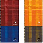 Cahier double spirale – Clairefontaine – A4 – Grands carreaux – 100 pages