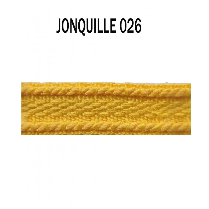 Galon chaînette 15 mm – 026 Jonquille Passementerie de l’Ile de France  Large choix de coloris