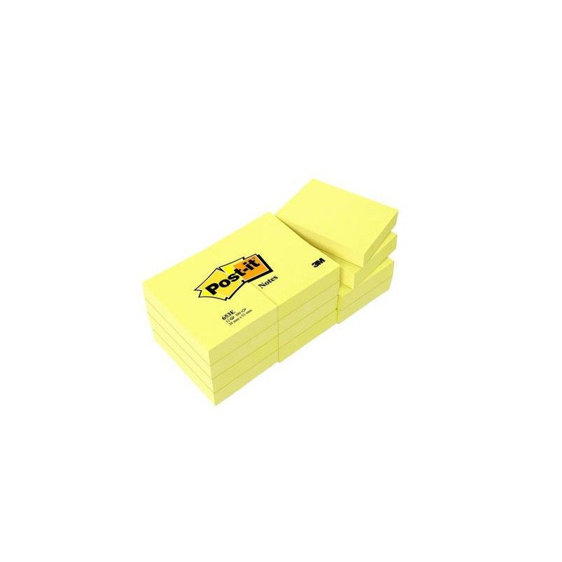 Notes Post-it® 653E jaune pastel – Post-it®