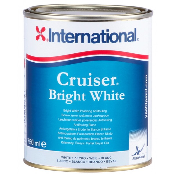 Antifouling International Cruiser Bright White matrice érodable 0.75L Blanc