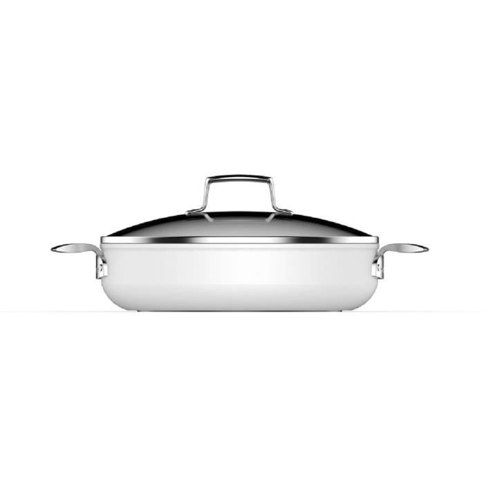 Sautoir EVERGREEN in White ø 28 cm avec couvercle