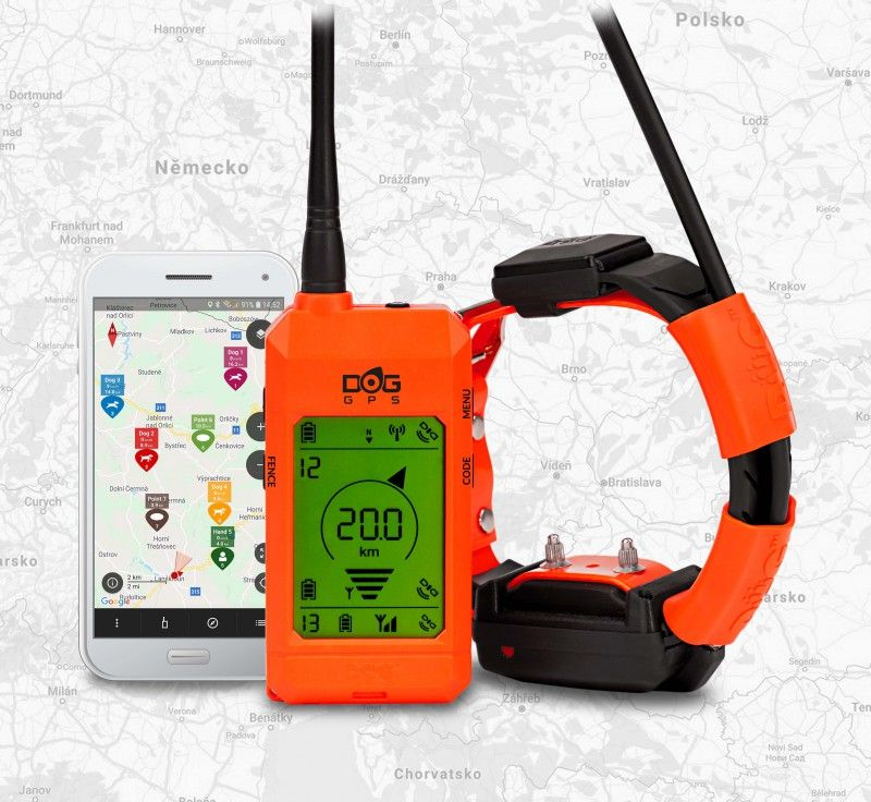 Collier GPS et de dressage Dog Trace X30T 2en 1 sans abonnement ! 20 KM!