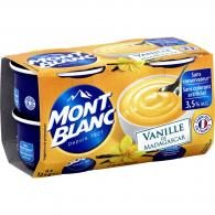 Crèmes dessert vanille Mont Blanc