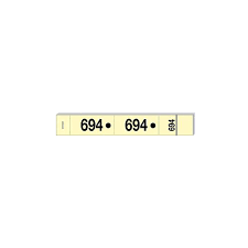 Ticket vestiaire perforé par 500