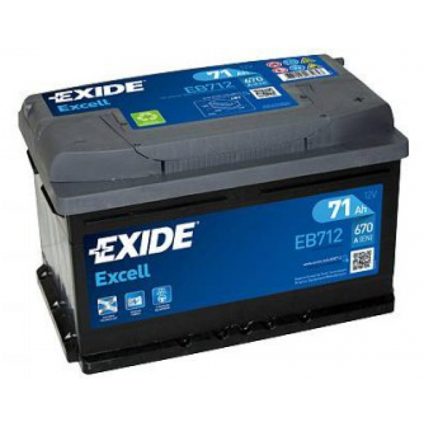 Batterie Exide Excell 71 Ah – EB712