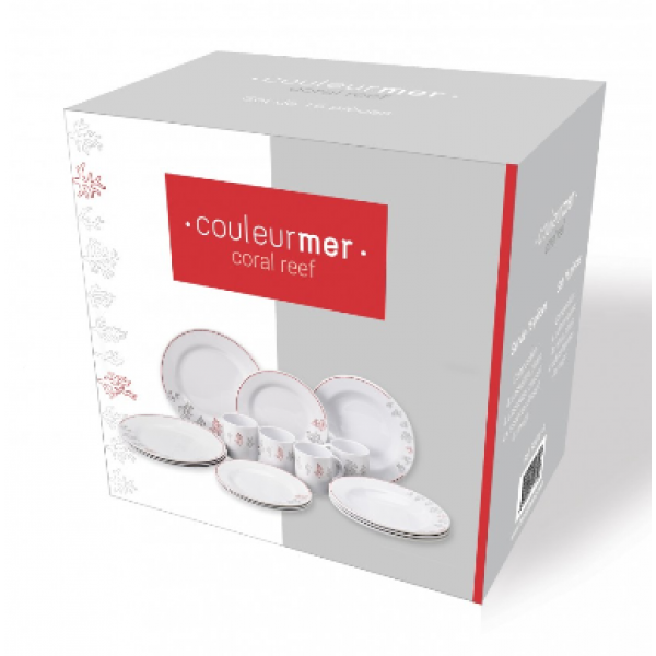 Set vaisselle Plastimo – Collection Coral reef – 16 Pièces
