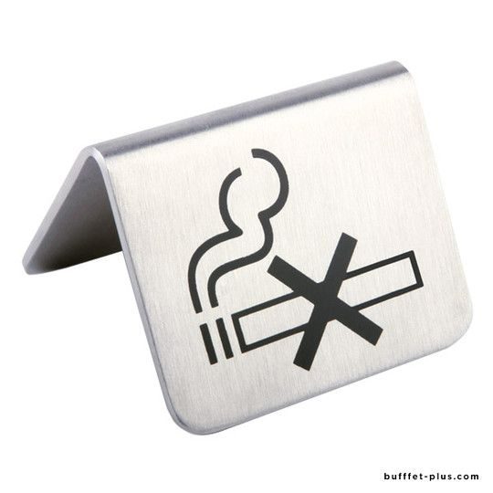 Chevalet de table logo “NON FUMEUR” par 2