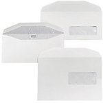 Enveloppes Gommée Blanc Sans Fenêtre 11,5 (H) x 22,5 (l) cm 80 g/m² – 1000 / Paquet