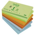 Notes repositionnables Post-it Rainbow Pastel 76 (H) x 127 (l) mm 100 Assortiment – 12 blocs / Paquet
