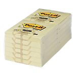 12 Blocs de notes repositionnables recyclée – Post-it – 76 x 76 -jaune