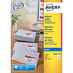 100 Feuilles pour étiquettes adresse jet d’encre – Avery – 14 étiquettes 99,1 x 38,1 mm