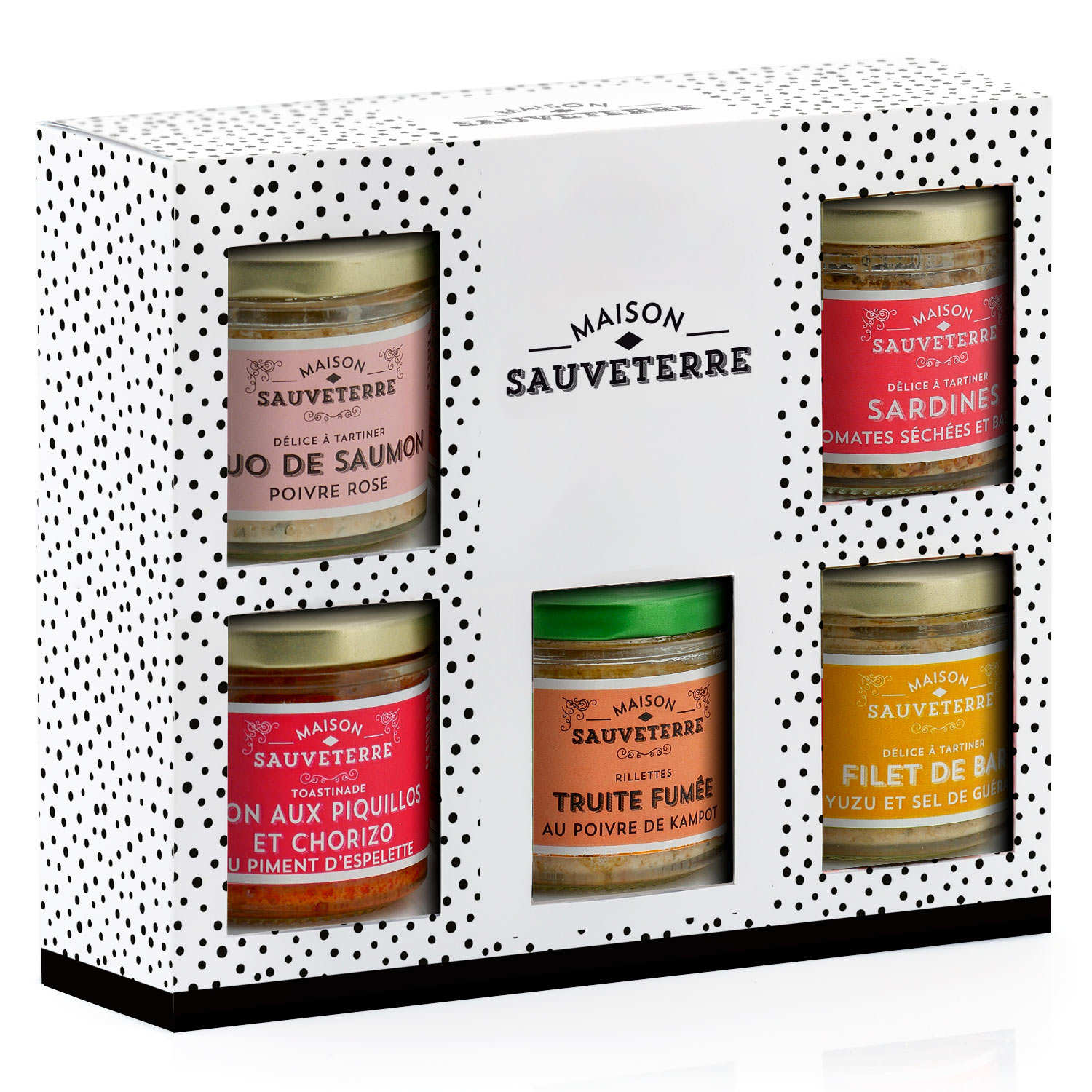 Assortiment de 5 terrines de poissons