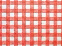 Nappe CELINE ROUGE ( Vichy rouge ) 60 X 60 bd par 500