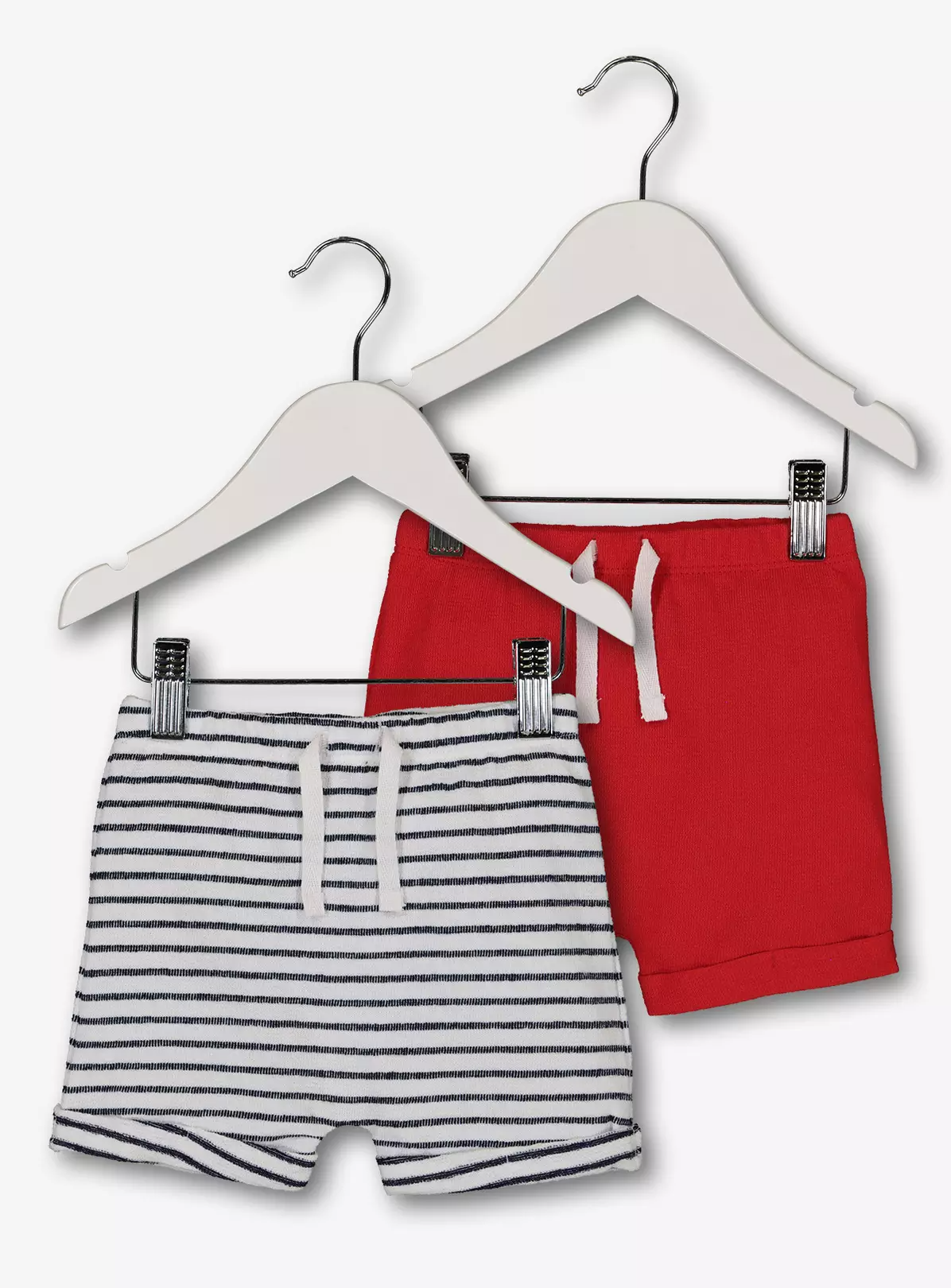 Multicoloured Nautical Jersey Shorts 2 Pack – Up to 1 mth