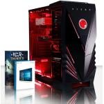 VIBOX PC Gamer – Apache 9XW – 4.1GHz AMD Six Core, Gaming Ordinateur de bureau (Carte Graphique Nvidia GTX 1050 Ti 4 Go, 16 Go Mémoire RAM 1600MHz, Disque Dur 2 To, Ventilateur de processeur PC, PSU 85+, Boîtier Vibox Rouge, Windows 10)