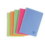 Cahier double spirale – Clairefontaine – Linicolor – A4 – ligné – 180 pages