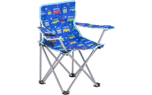 VW Collection T1 Bulli Chaise de camping pour enfants bleue