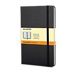 Carnet ligné Moleskine 9 x 14 cm Rigide, ligné 70 g/m² 192 Pages Papier Noir