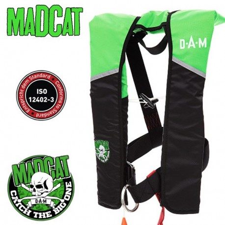 GILET DE SAUVETAGE MAD CAT AUTO GONFLANT