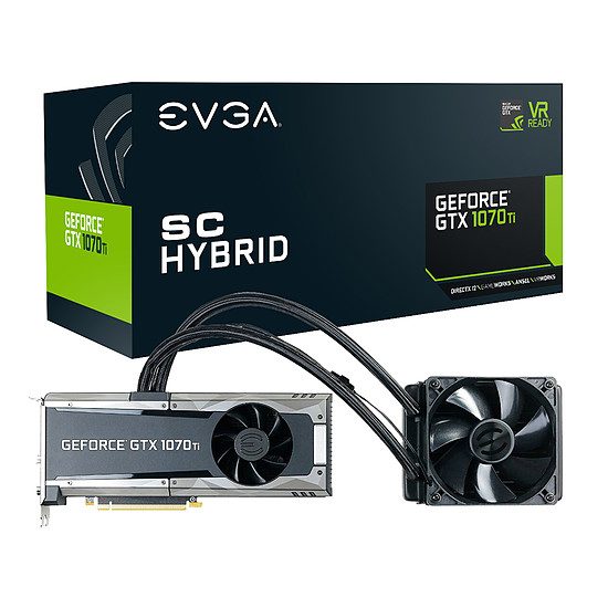 EVGA GeForce GTX 1070 Ti SC Hybrid Gaming – 8 Go GeForce GTX 1070 Ti, 1607 MHz, PCI-Express 16x, 8 Go, 8008 MHz