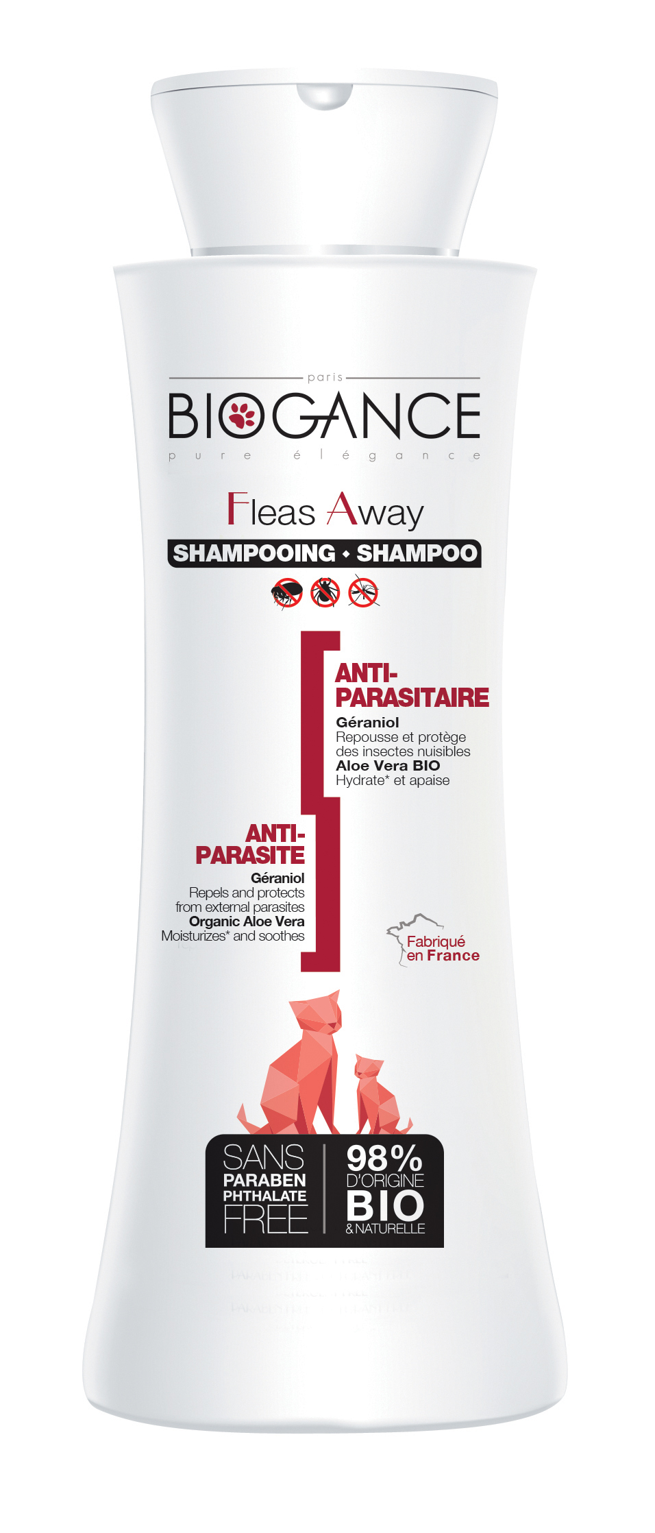 Shampoing BIOGANCE antiparaistaire pour chat – 250ML