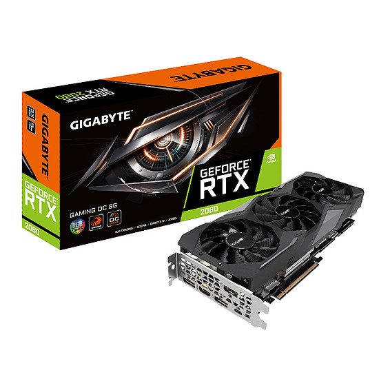 Gigabyte GeForce RTX 2080 Gaming OC – 8 Go GeForce RTX 2080, 8 Go