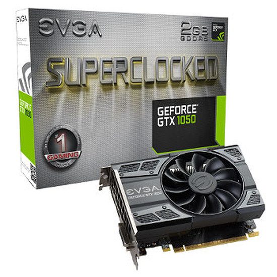 EVGA GeForce GTX 1050 SC Gaming – 2 Go GeForce GTX 1050, 1417 MHz, PCI-Express 16x, 2 Go, 7008 MHz