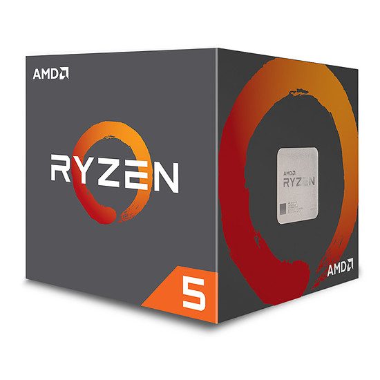 AMD Ryzen 5 2600X Wraith Spire Edition (3,6 GHz) 6 coeurs, 3,60 GHz, 20 Mo, AMD Ryzen, 95 Watts