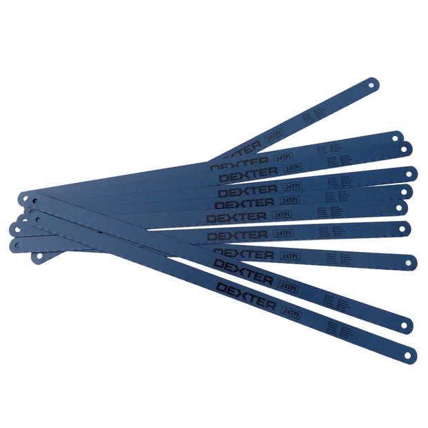 Lot de 10 lames pour scie à métaux coupe multiusage DEXTER