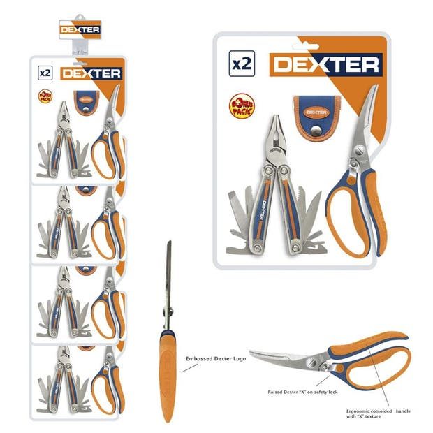 Pince et ciseaux multifonction DEXTER LRM1904-CS, 17 cm