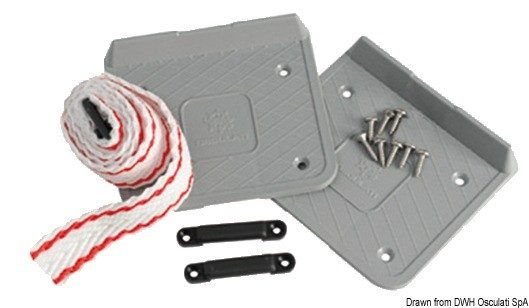 Paire de support de fixation Osculati pour batterie ou réservoir