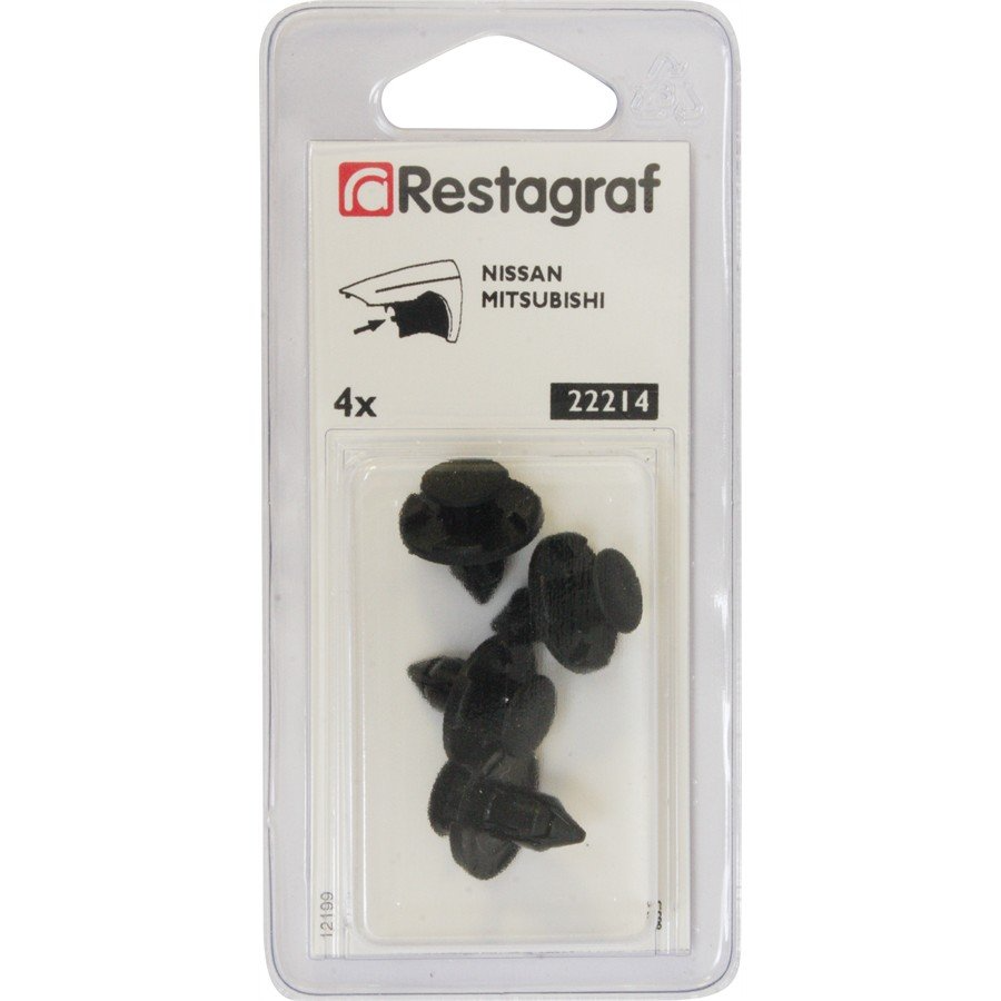 4 rivets plastique RESTAGRAF pour pare-boues