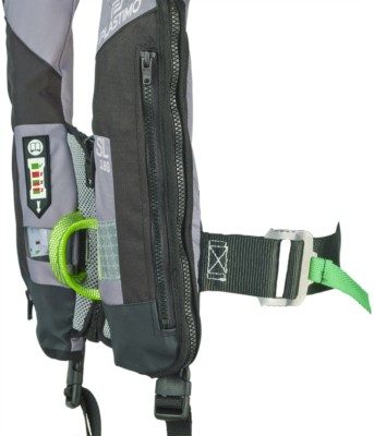 Gilet gonflable Plastimo SL 180N hydro Hammar gris + harnais