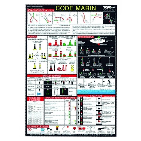 Ripam règle de navigation adhésif