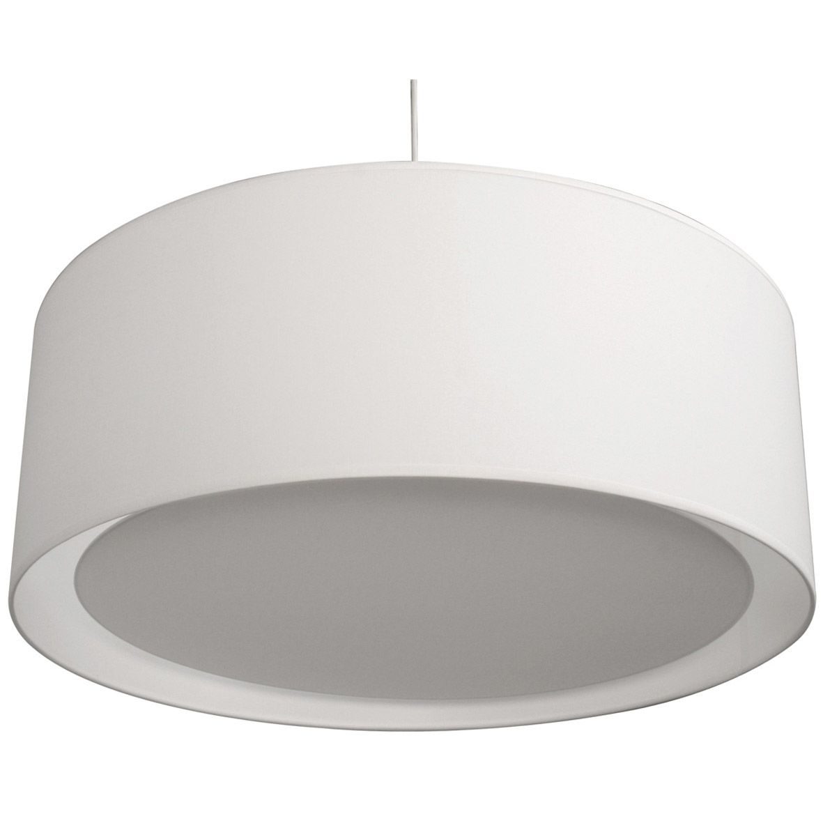 Suspension, e27 design Essentiel coton blanc-blanc n°0 1 x 60 W INSPIRE